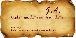 Gyöngyössy András névjegykártya
